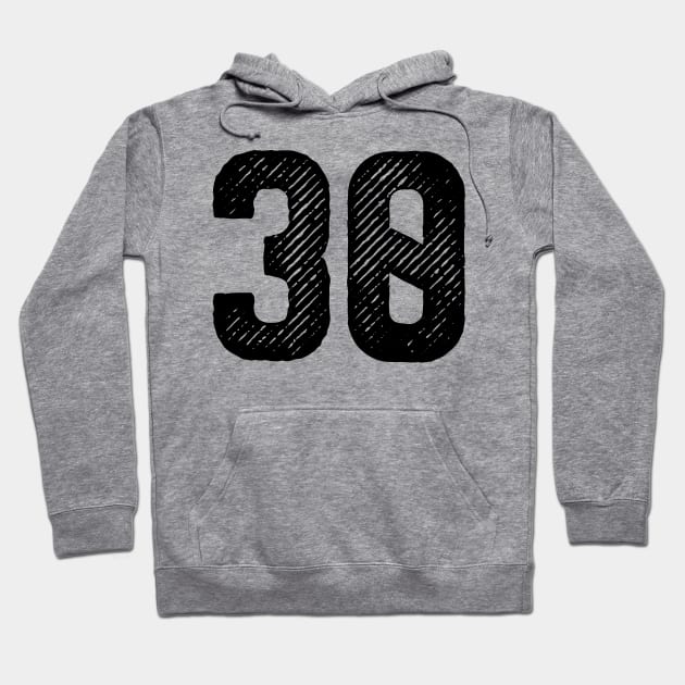 Rough Number 30 Hoodie by colorsplash